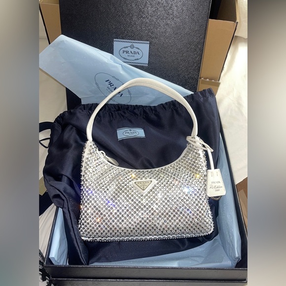 Rare find : PRADA CRYSTAL RE-EDITION 2000 SHOULDER BAG - NWT - Picture 3 of 11